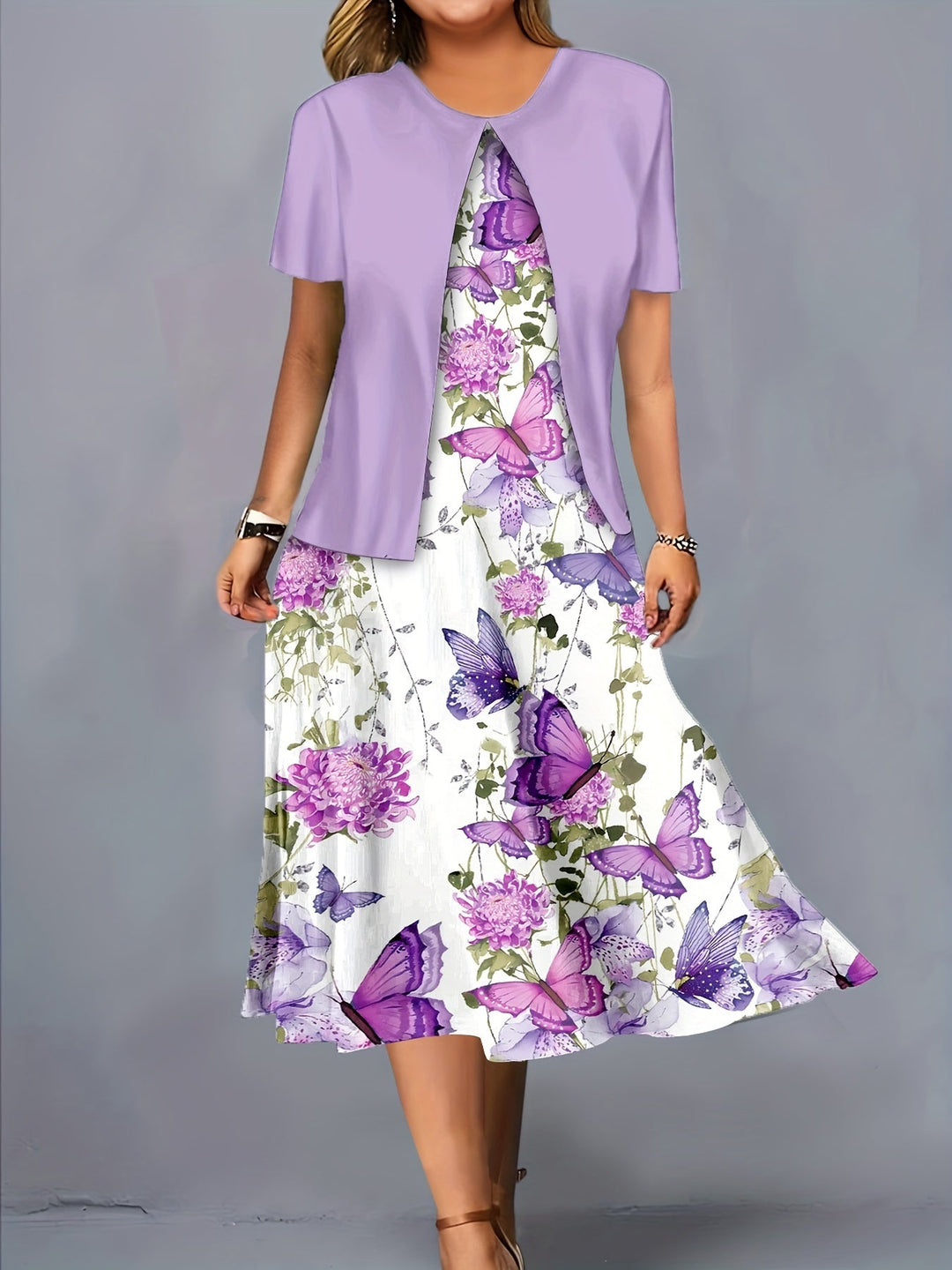 Ava – Robe Midi Florale Décontractée