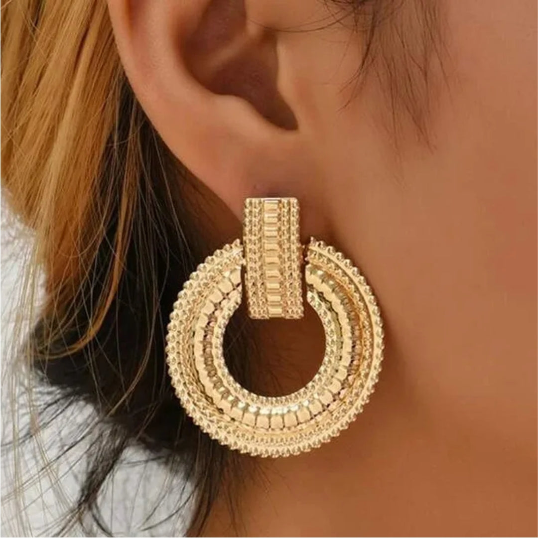 Boucles d'oreilles mandala en or