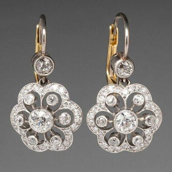 Boucles d'oreilles en cristal Mandala