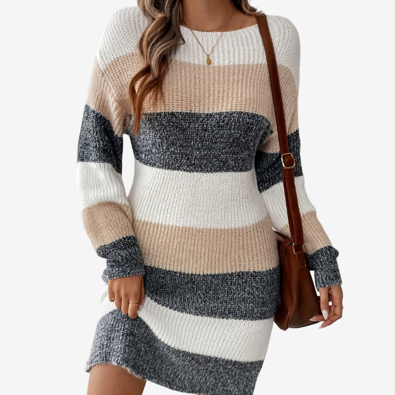 Elestte™ Robe Pull Rayée