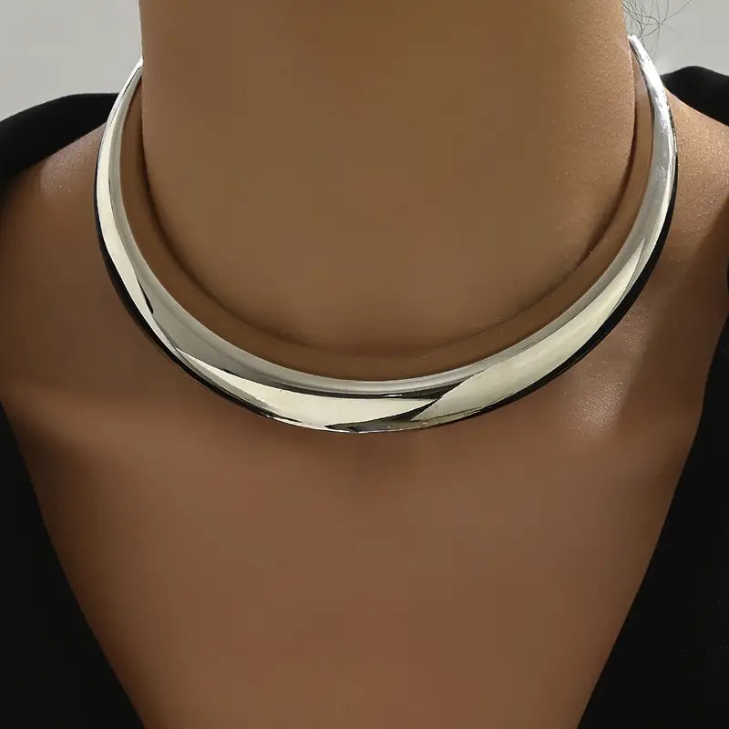 Collier vintage en argent épais
