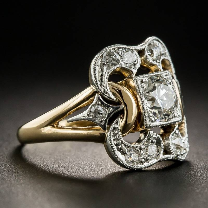 Bague en Zirconium Vintage