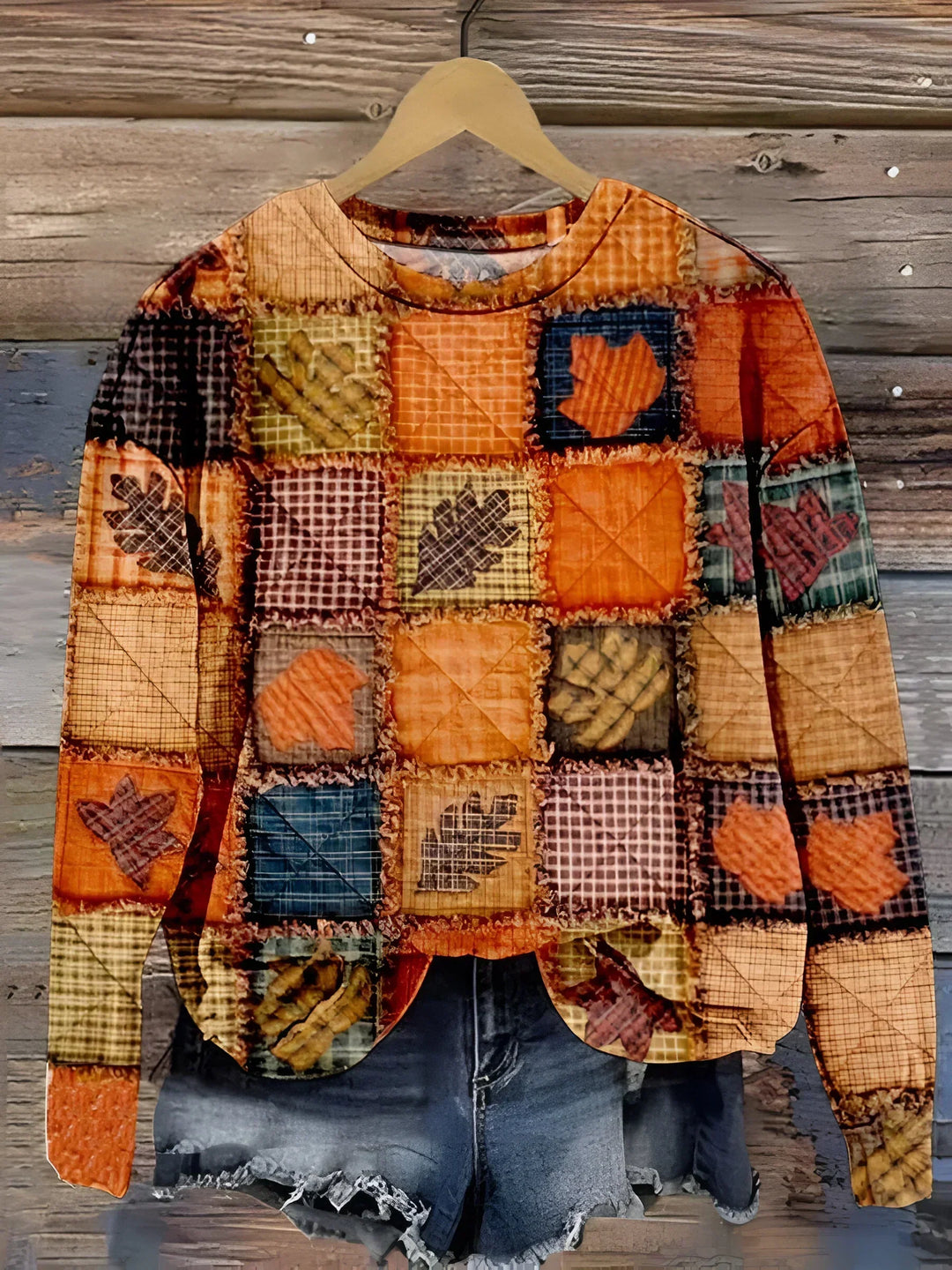 Evelien - Pull patchwork doux