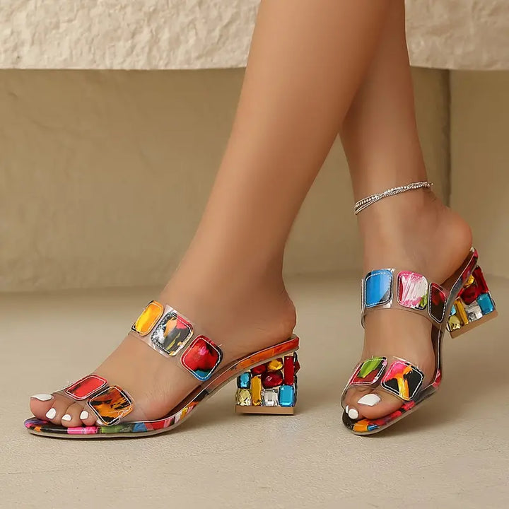 Chiara™ - Sandales colorées avec double bride