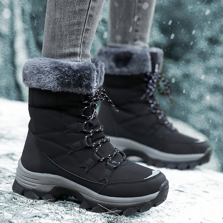 Maya - Bottes de Neige Imperméables et Isolées avec Fourrure Synthétique