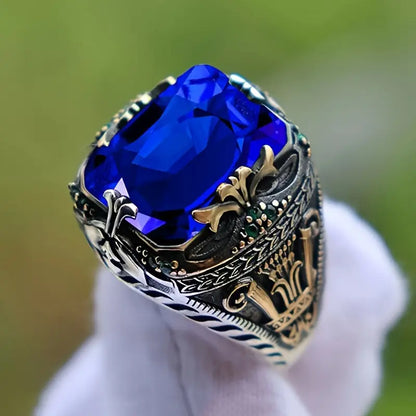 Bague Klara Saphira | Or mêlé