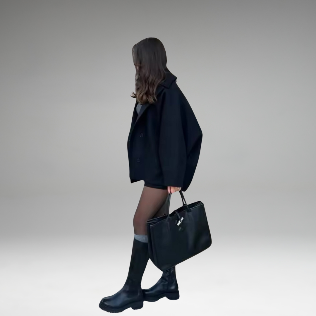 Zadie - Manteau Oversized Boutonné Avec Poches