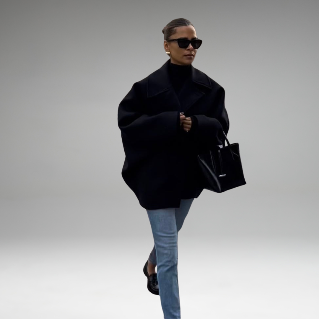 Zadie - Manteau Oversized Boutonné Avec Poches