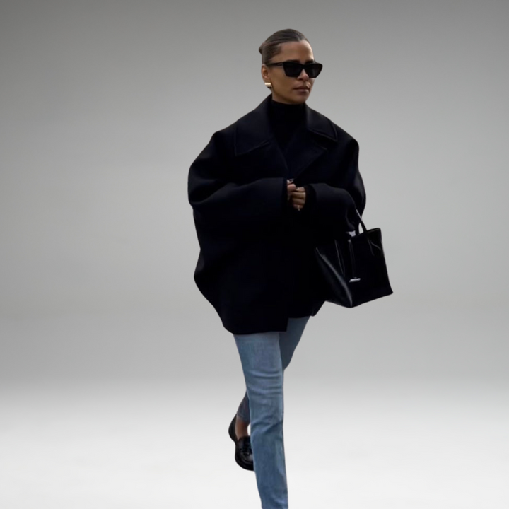 Zadie - Manteau Oversized Boutonné Avec Poches
