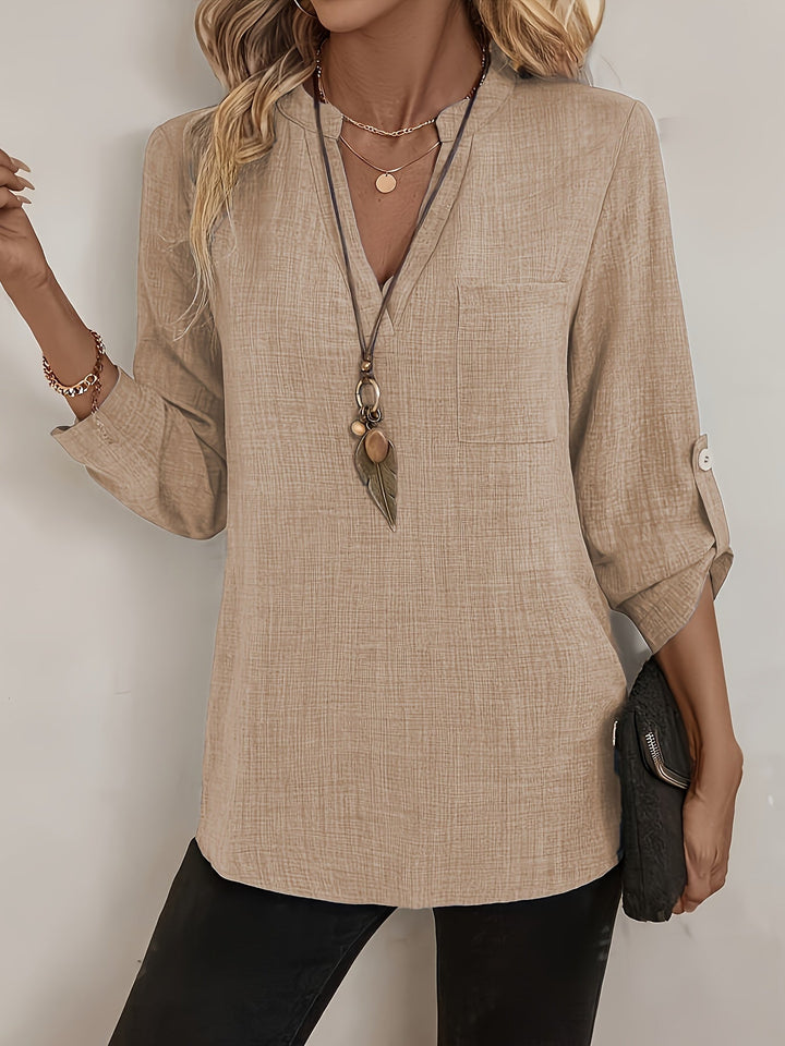 Seraphine - La Blouse V-Neck Sans Effort