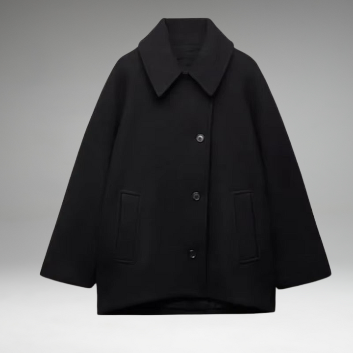 Zadie - Manteau Oversized Boutonné Avec Poches