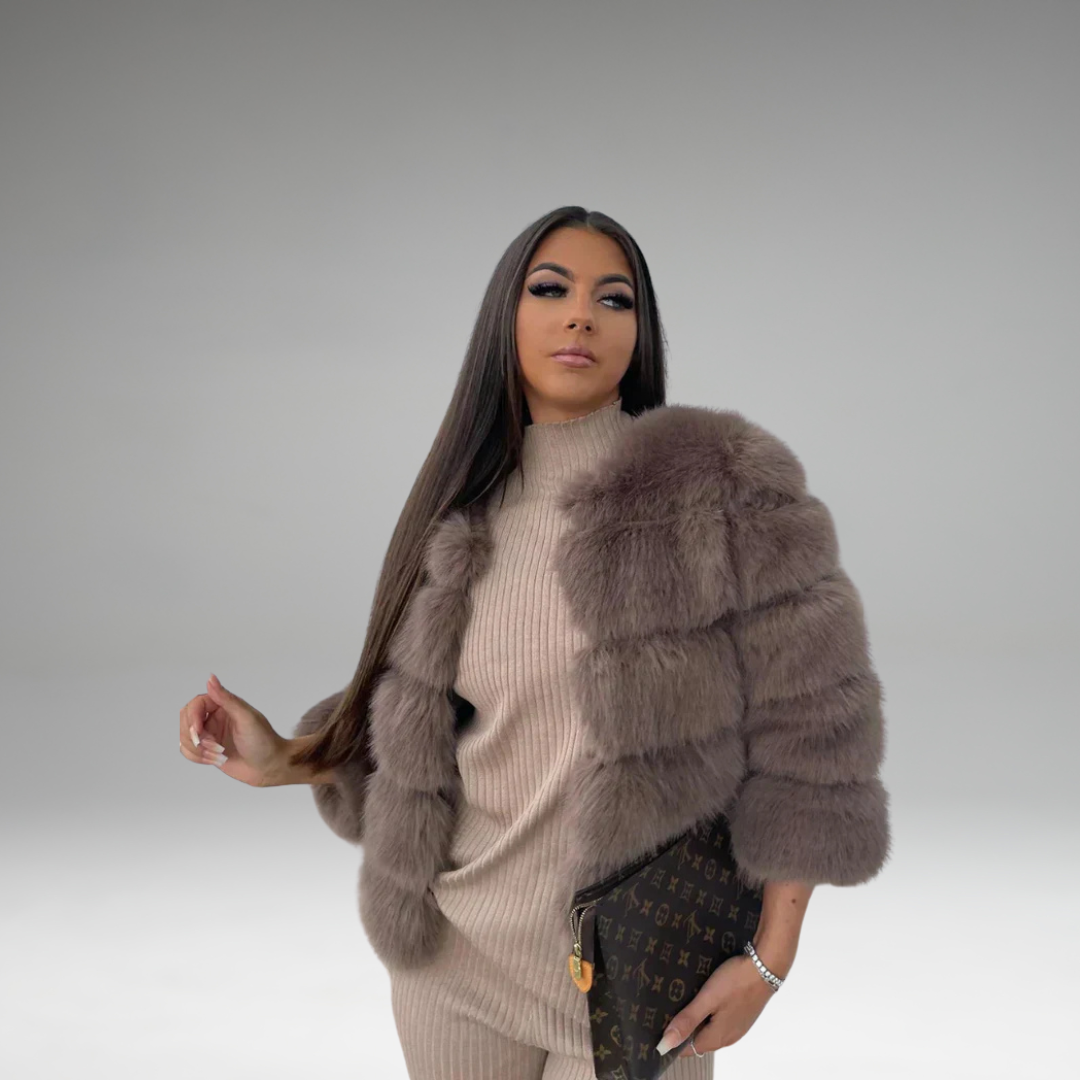 Tarynna - Veste en Fourrure Synthétique Douillette