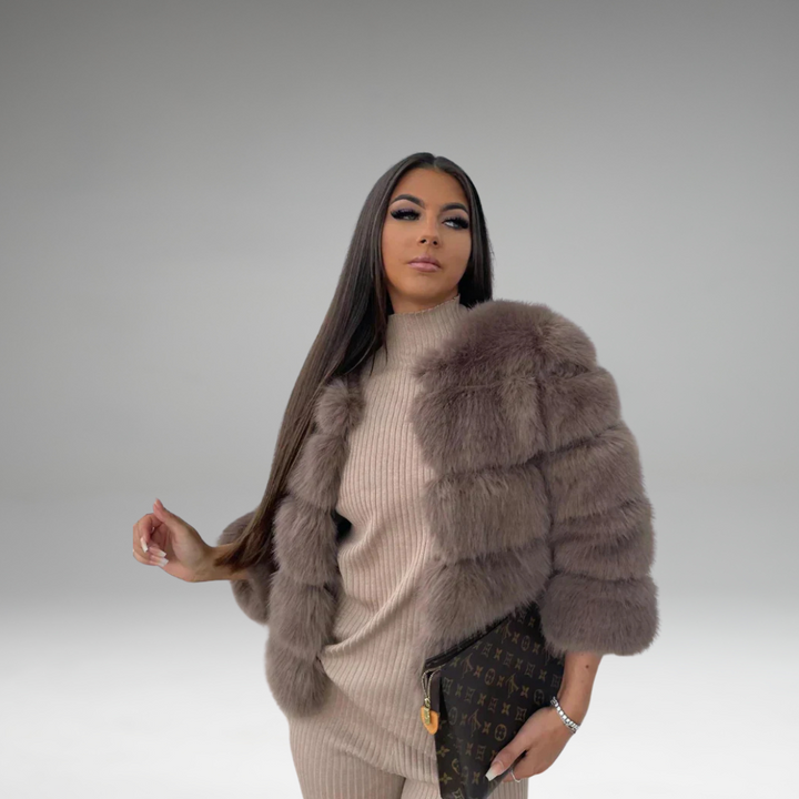Tarynna - Veste en Fourrure Synthétique Douillette