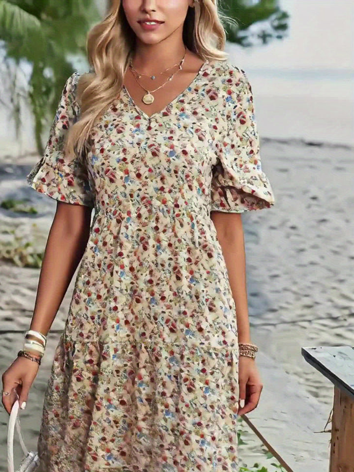 Ariana – Robe Florale Bohémienne