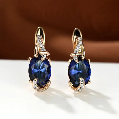Boucles d’oreilles Goutte Minuit Royale | Or