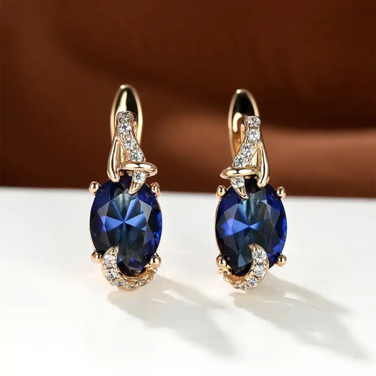 Boucles d’oreilles Goutte Minuit Royale | Or