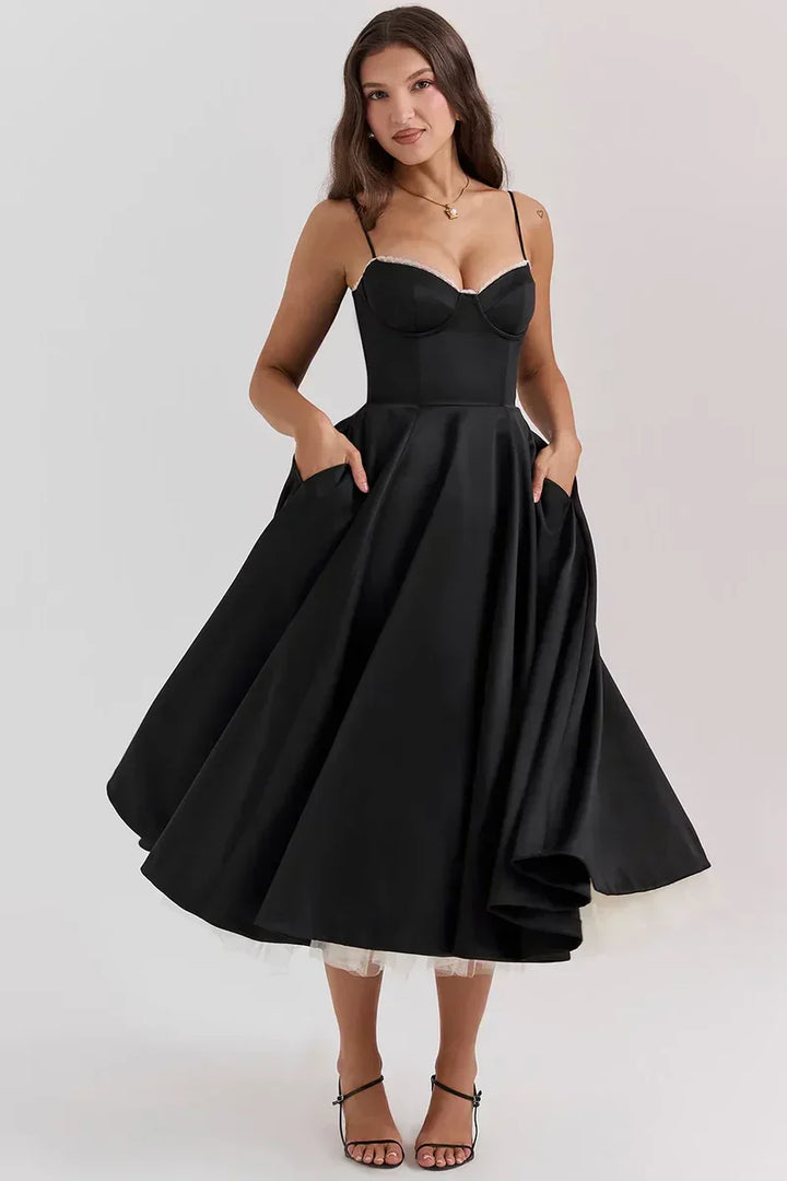 Cordelia | Robe Accent Tulle Délicat