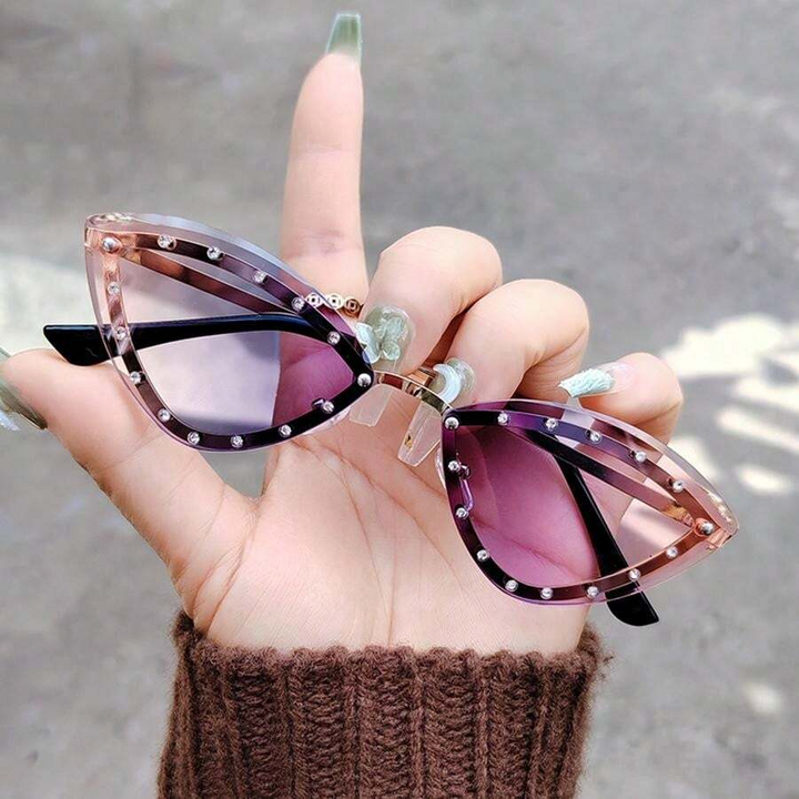 Rhine - Lunettes de soleil Cat Eye en pierre
