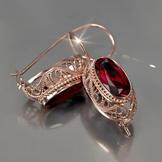 Boucles d’oreilles Talessia Rougefort | Or rose
