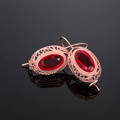 Boucles d’oreilles Talessia Rougefort | Or rose