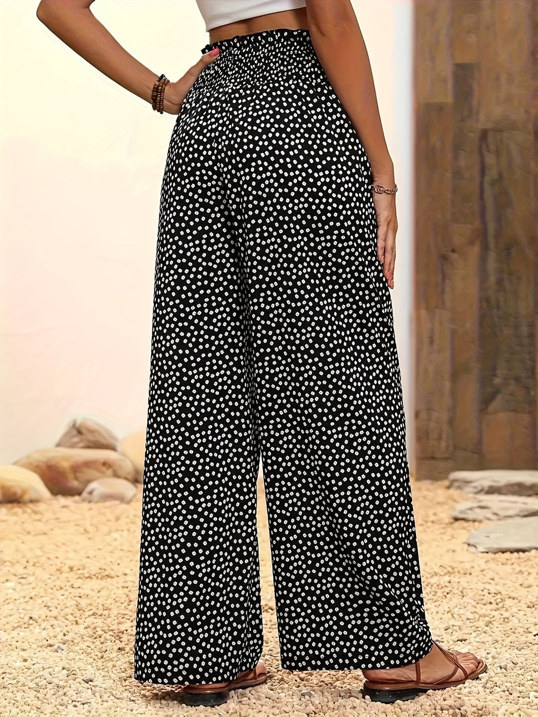 Mira - Pantalon Large Imprimé Intégral