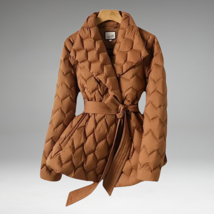 Adriana | Manteau en duvet élégant avec ceinture