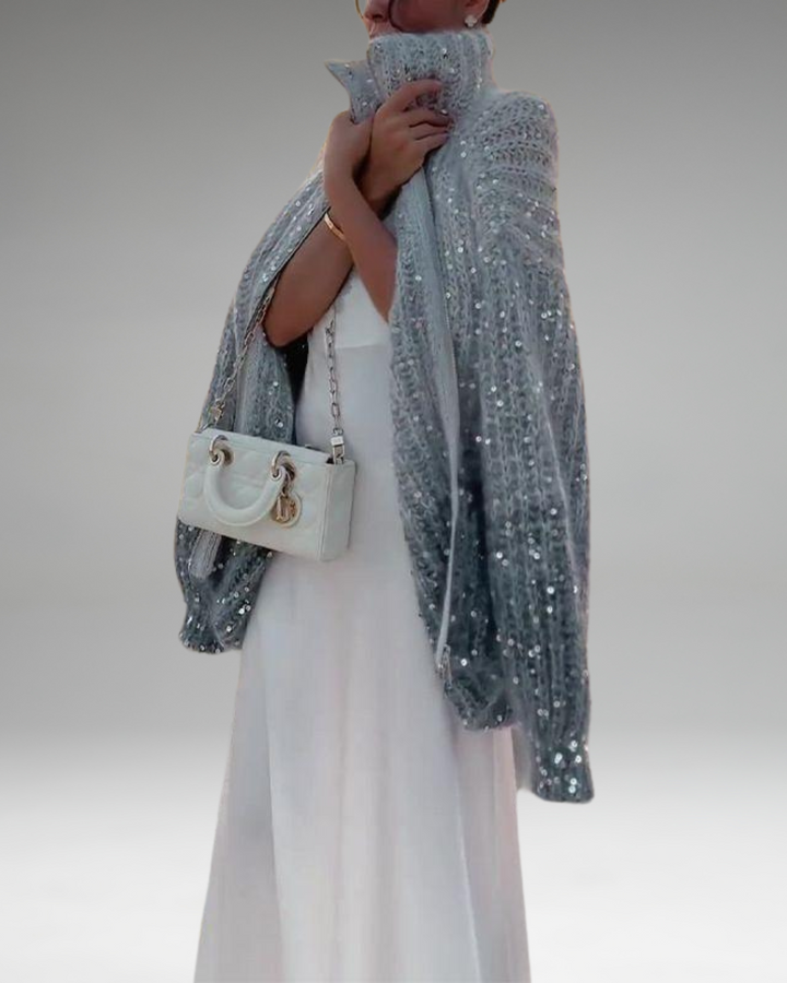 Angelina | Pull en tricot luxueux avec des détails en paillettes élégants