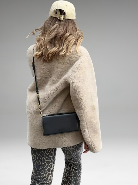 Elvara - Manteau Long Fluffy Avec Poches