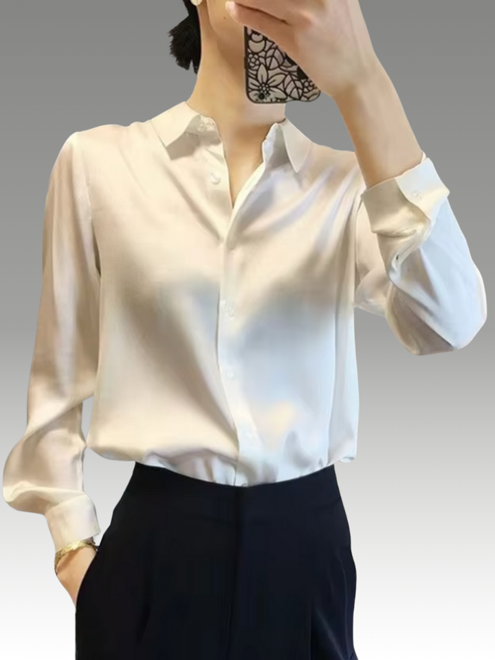 Paige – Blouse en Satin Élégante