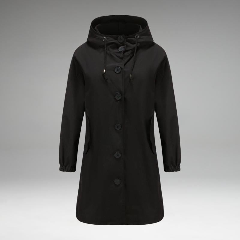 Betsy | Manteau Boutonné Imperméable et Coupe-Vent
