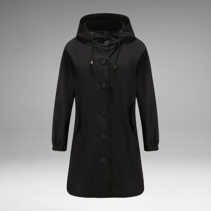 Betsy | Manteau Boutonné Imperméable et Coupe-Vent