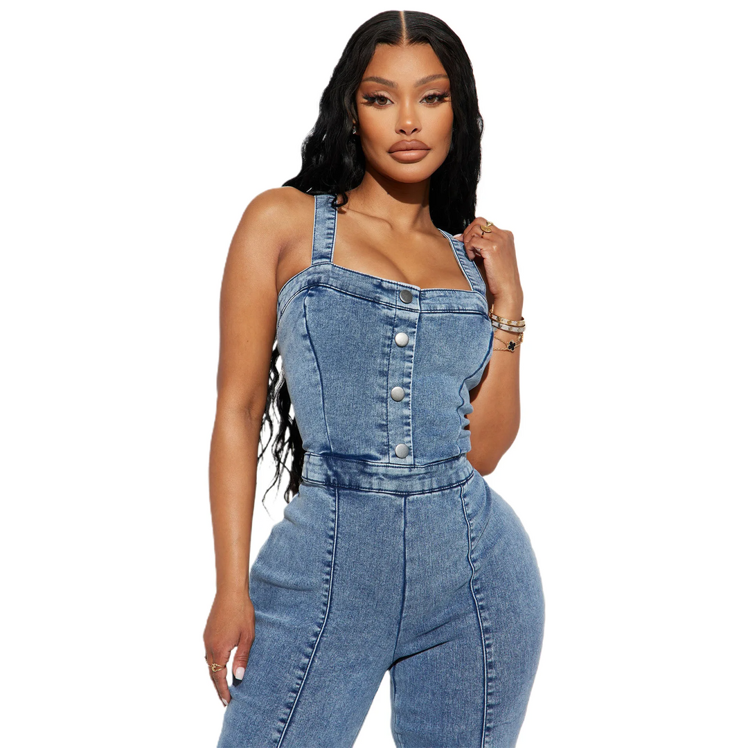 Kayla - Combinaison à Jambes Larges