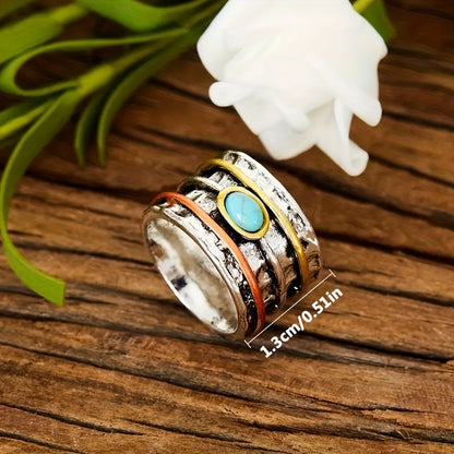 Bague Vintage Boho Turquoise