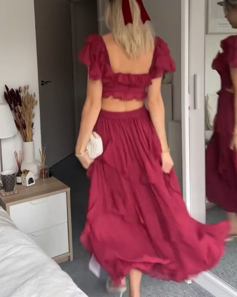 Elisa - Robe à volants
