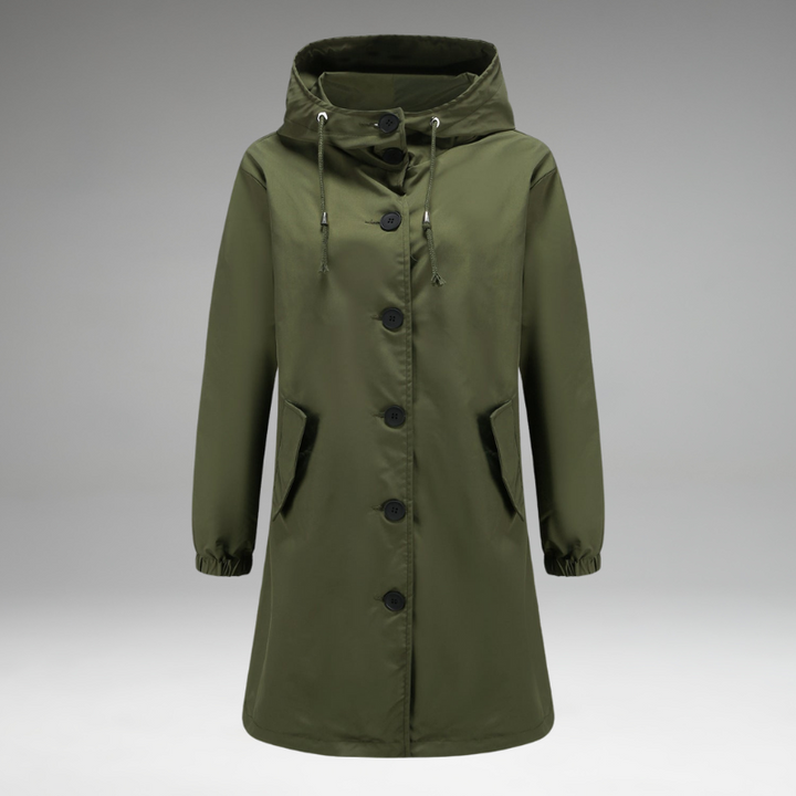 Betsy | Manteau Boutonné Imperméable et Coupe-Vent