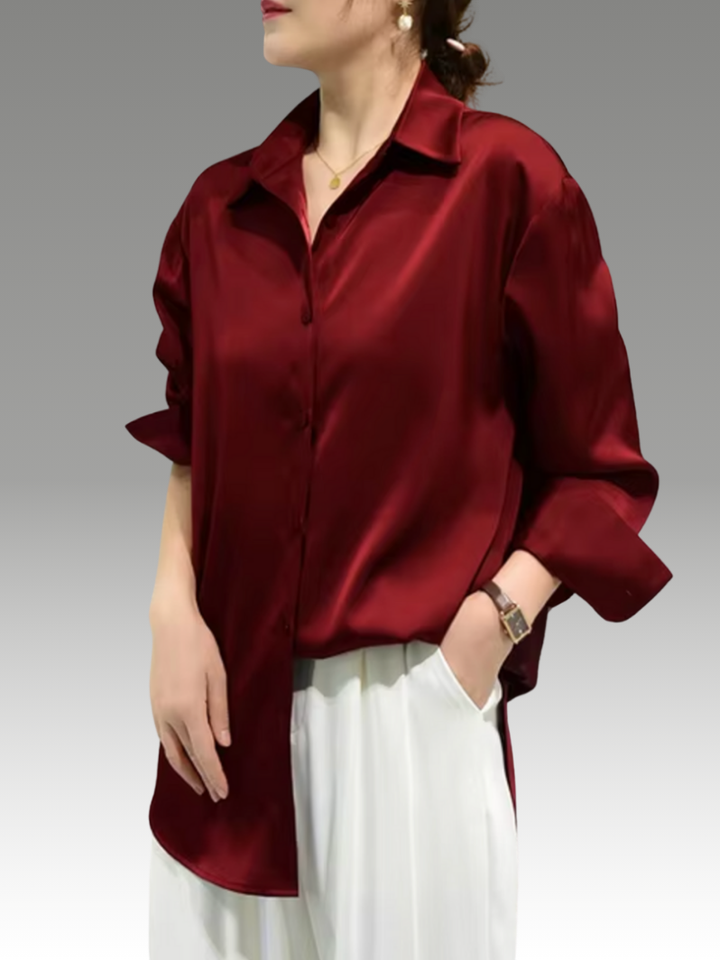Paige – Blouse en Satin Élégante