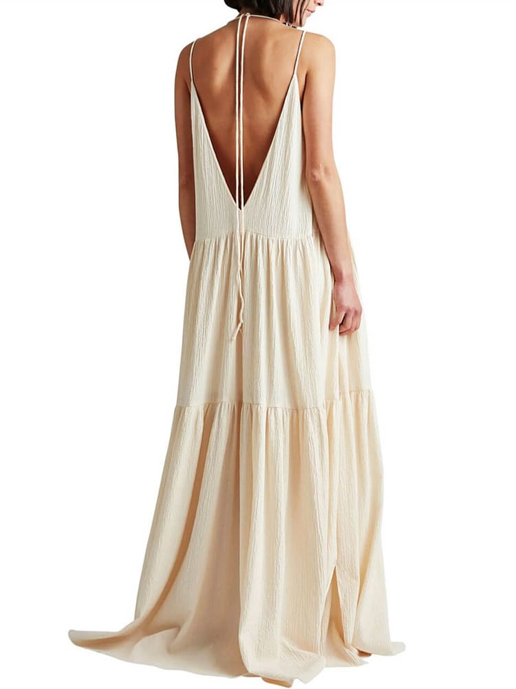 Clarissa - Robe Maxi Brise Océan