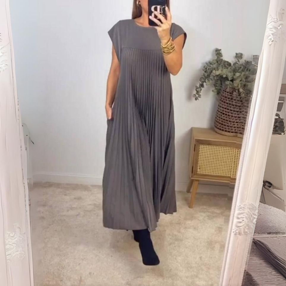 Seline® | Robe Plissée Légère et Fraîche