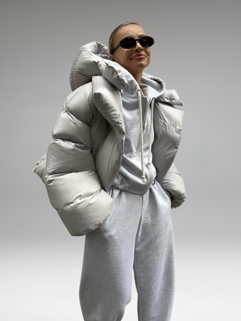 Azelina - Veste doudoune surdimensionnée à double couche