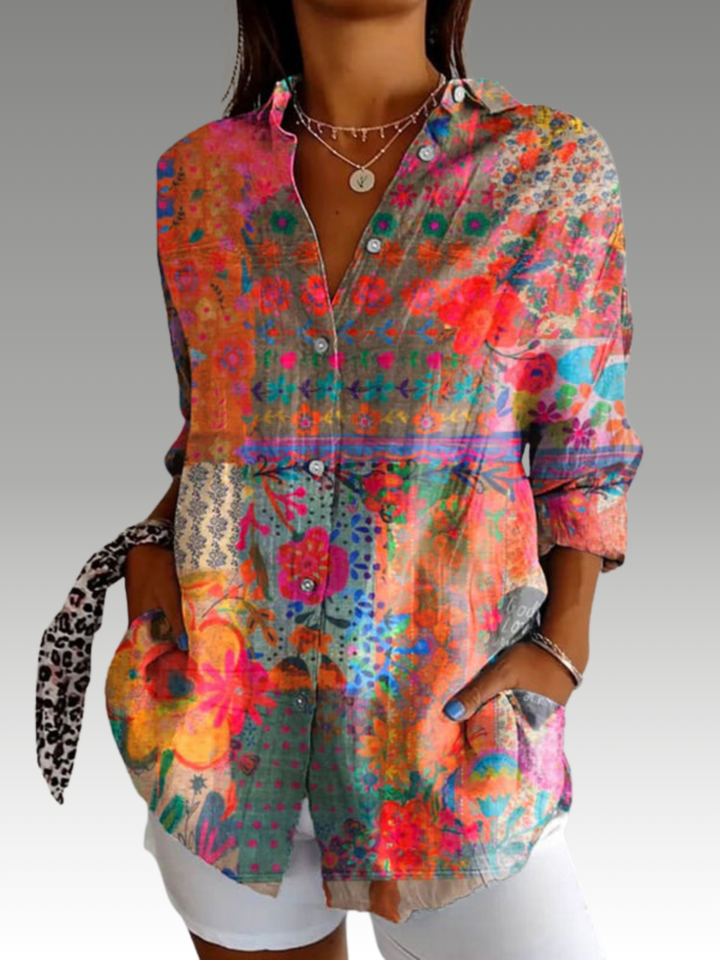 Anna™ | Blouse Élégante à Imprimé Floral