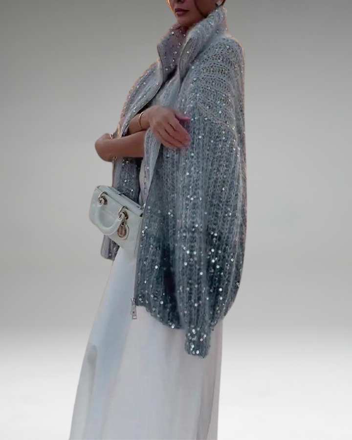 Angelina | Pull en tricot luxueux avec des détails en paillettes élégants