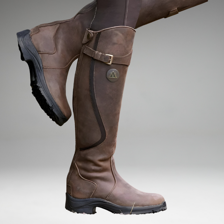 Bottes de Neige pour Équitation d'Hiver | Cuir Imperméable Isolé