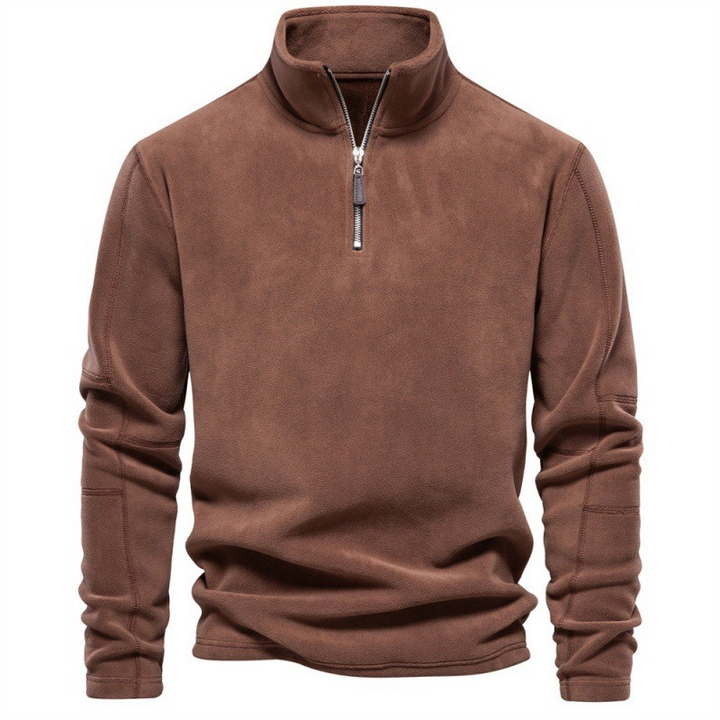 Joshua | Pull en polaire avec zip quart
