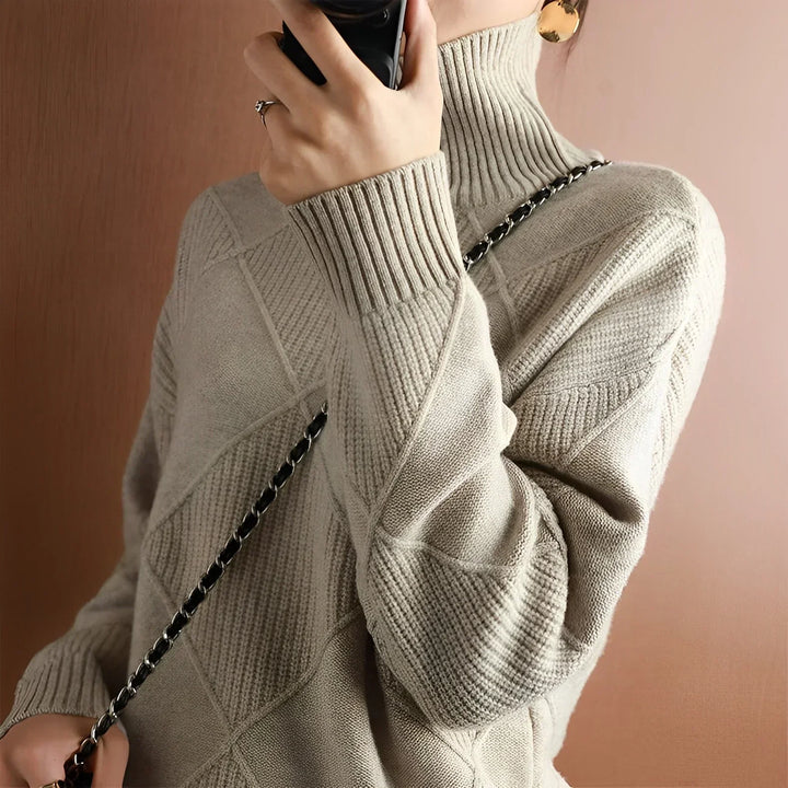 Chunky Lotus - MAGLIONE A COLLO ALTO