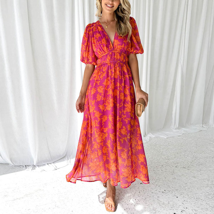 Clara | Robe Maxi Printanière