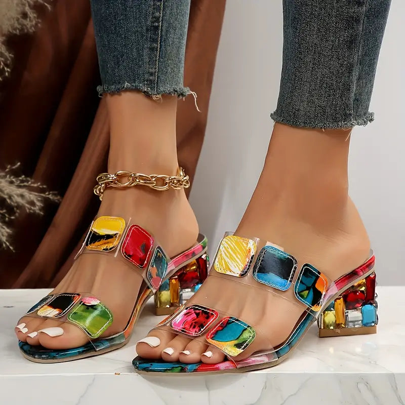 Chiara™ - Sandales colorées avec double bride