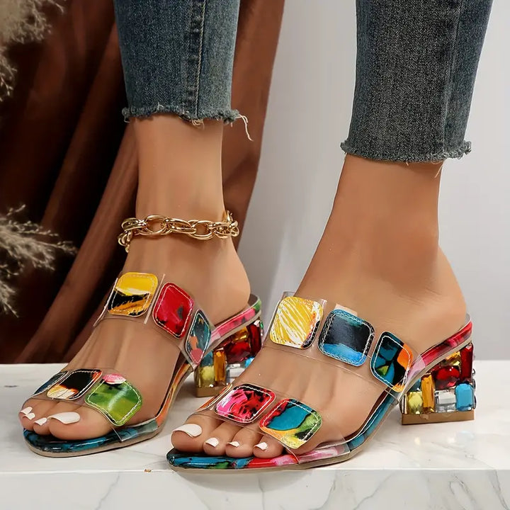 Chiara™ - Sandales colorées avec double bride