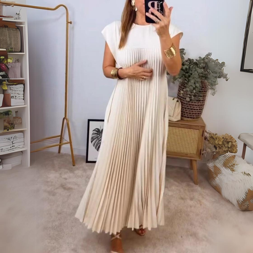 Seline® | Robe Plissée Légère et Fraîche
