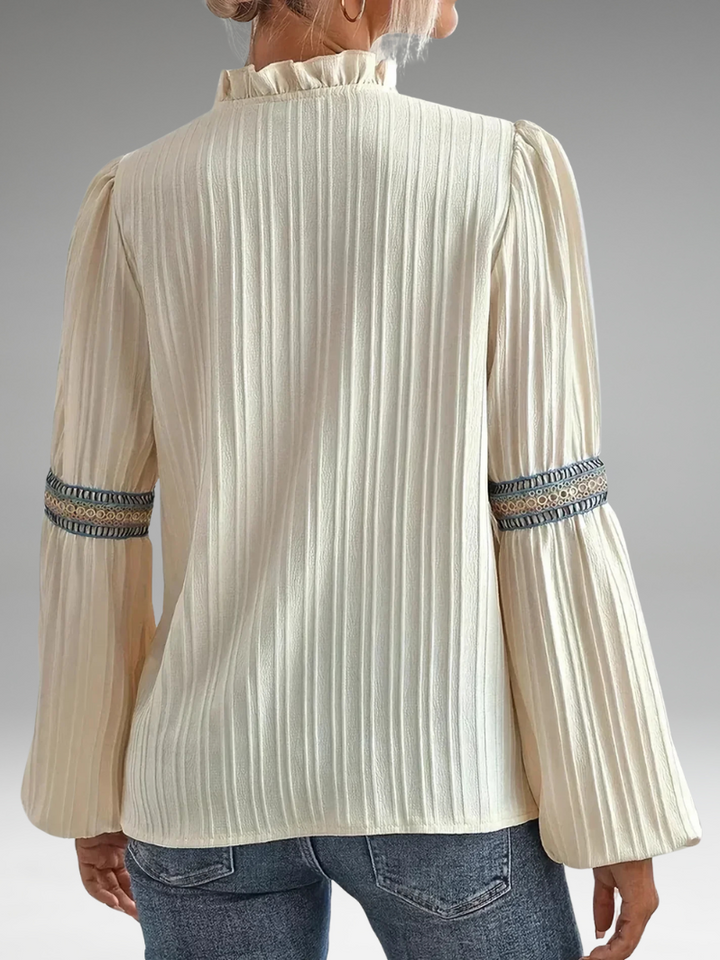 Belle | Blouse V-Cou Éblouissante