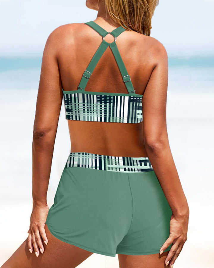 Janelle – Bikini taille haute à côtes